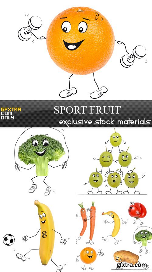 Sport Fruit - 5 UHQ JPEG