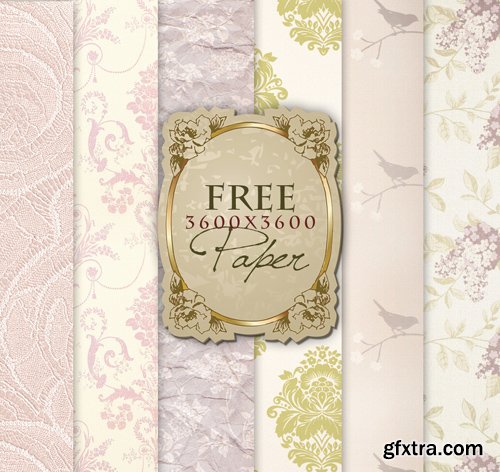 Soft Ornamental Backgrounds in Vintage Style