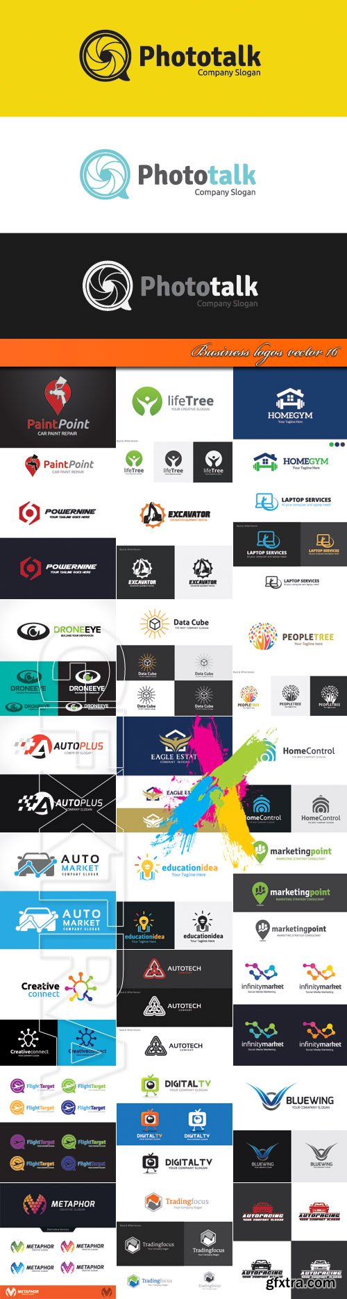 Business logos vector 16