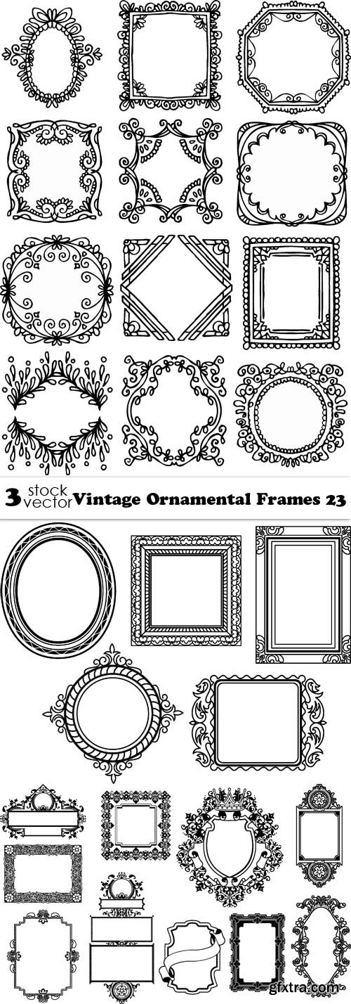 Vectors - Vintage Ornamental Frames 23