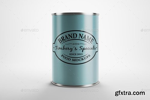 GraphicRiver - Metal Can Label Mockup 12465865