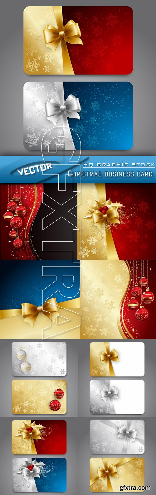 Stock Vector - Christmas business card