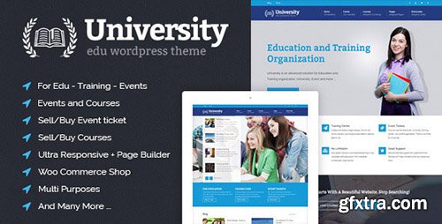 ThemeForest - University v2.0.3 - Education, Event and Course Theme - 8412116