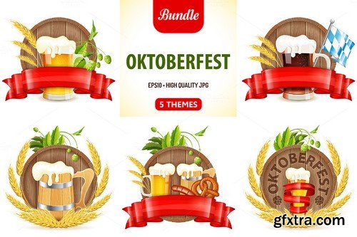 CM - Oktoberfest Posters with Beer - 361841