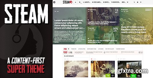 ThemeForest - Steam v1.11 - Responsive Retina Review Magazine Theme - 5734392