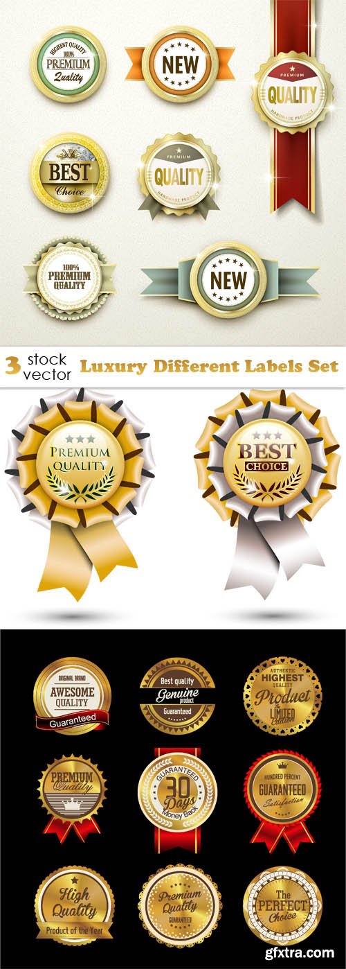 Vectors - Luxury Different Labels Set