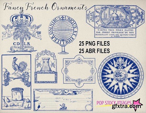 CM - Vintage French Ornament Brushes - 357941