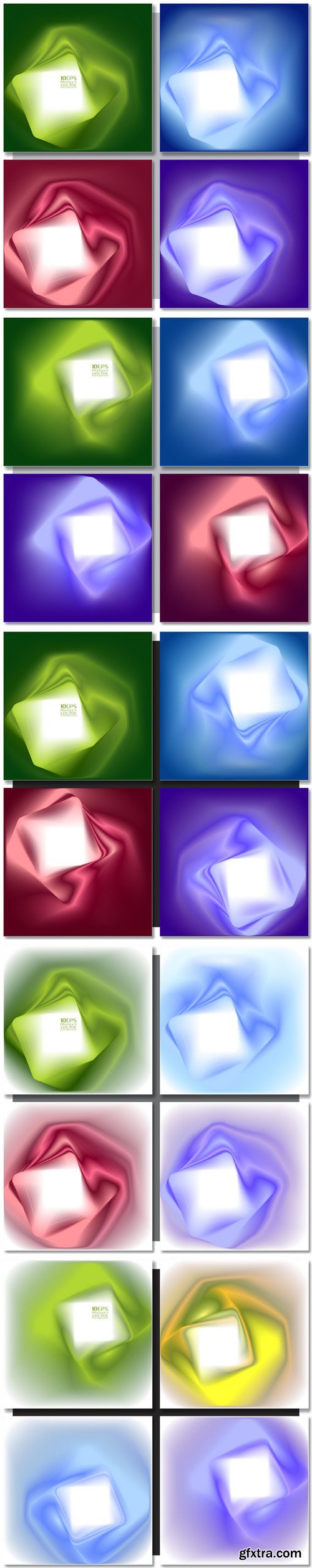 Stock Vectors - Set of abstract colorful square backgrounds. Vector design