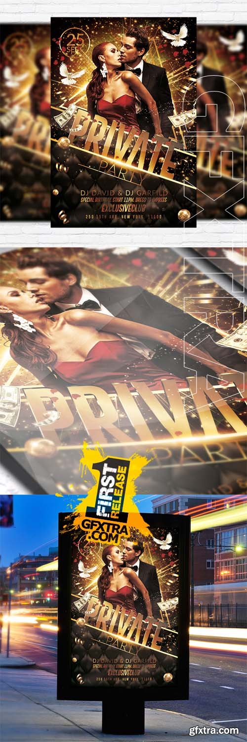 Private Party Vol.2 - Flyer Template + Facebook Cover