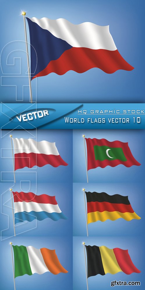 Stock Vector - World flags vector 10