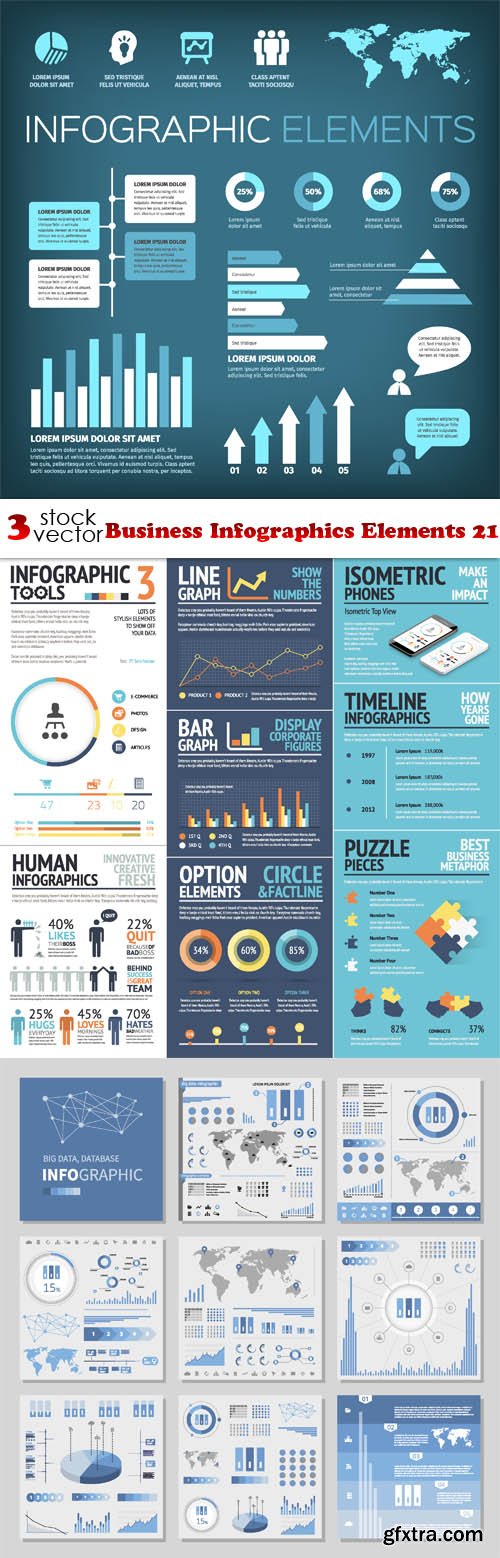 Vectors - Business Infographics Elements 21