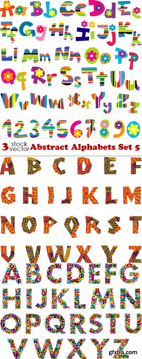 Vectors - Abstract Alphabets Set 5