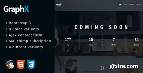 ThemeForest - GraphX v1.0 - Responsive Coming Soon Page Template - 12254411