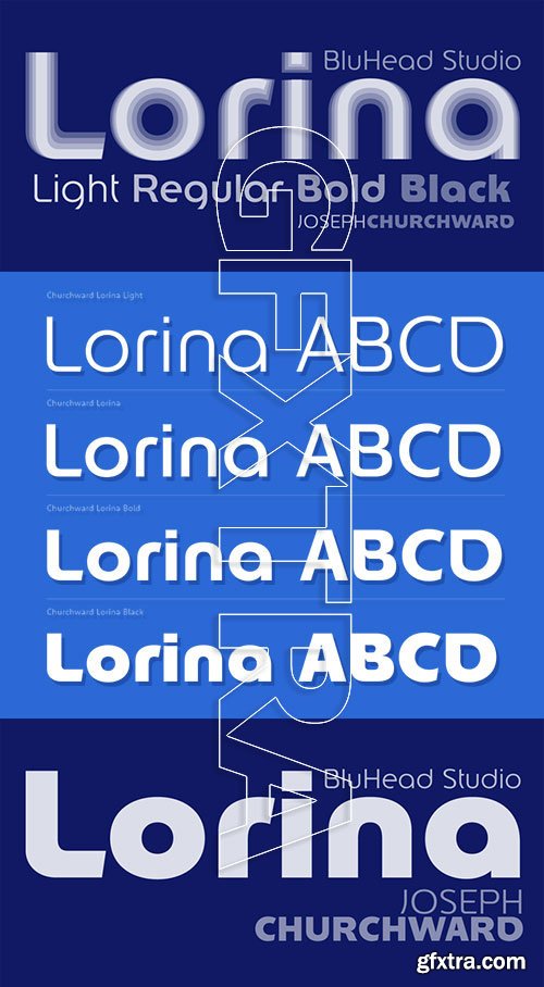 Churchward Lorina - Clean Geometric Sans Serif 4xOTF $85