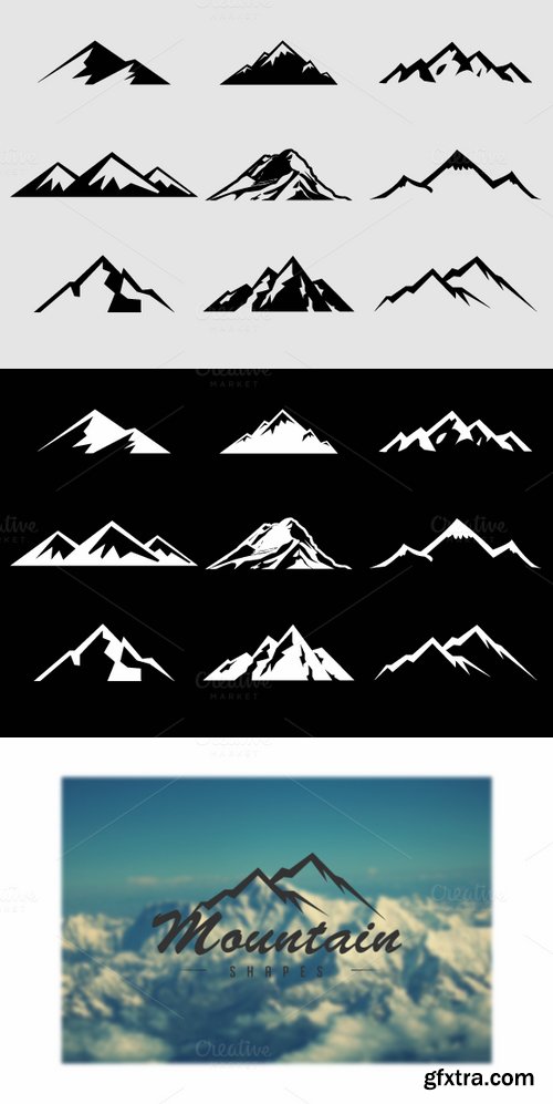 CM - Mountain Shapes For Logos Vol 1 51277