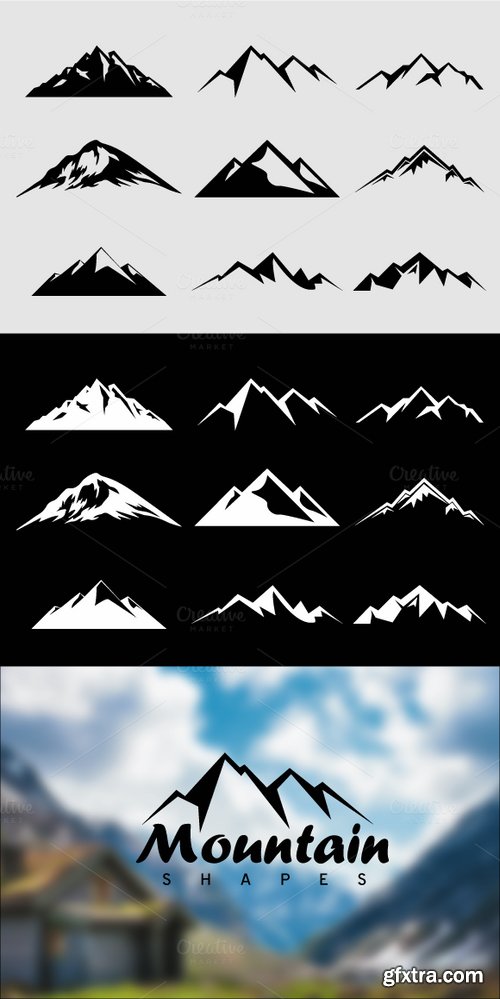 CM - Mountain Shapes For Logos Vol 2 52082