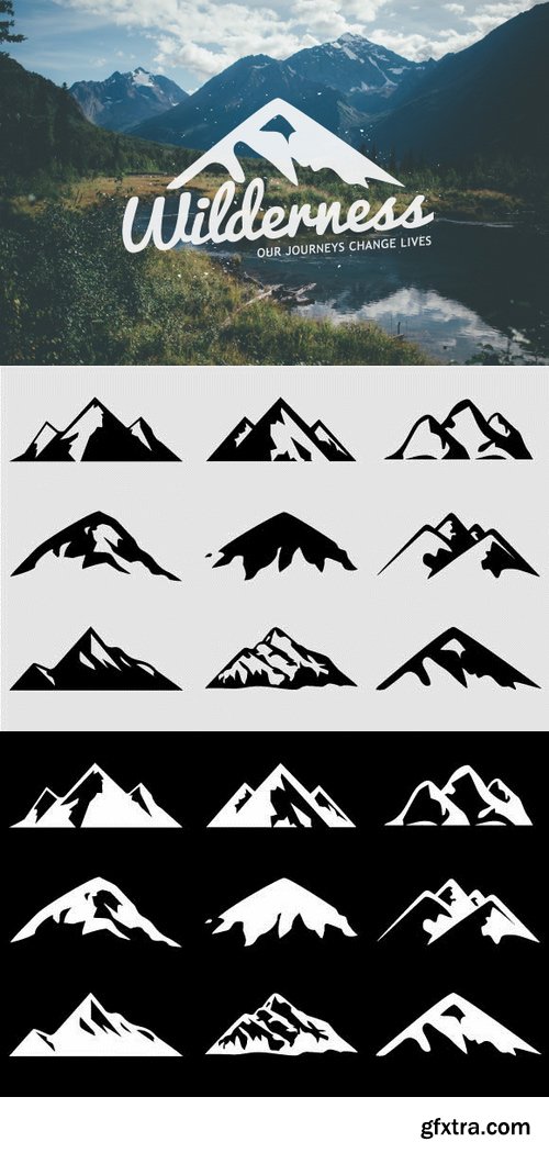 CM - Mountain Shapes For Logos Vol 3 151500