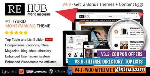 ThemeForest - REHub v4.9 - Directory, Shop, Coupon, Affiliate Theme - 7646339