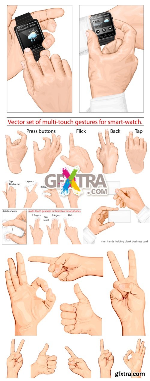 Human Gestures Vector