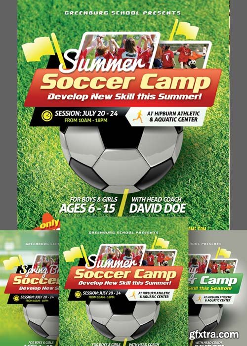 Soccer Camp Flyer Templates