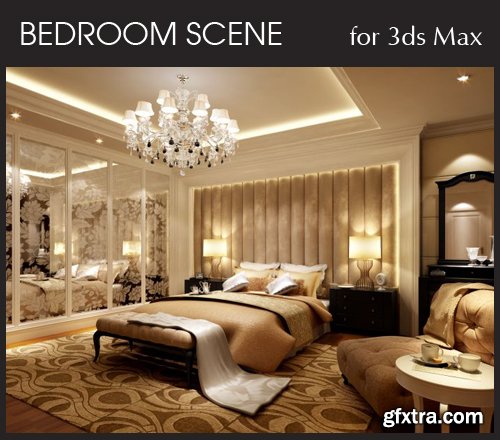 Bedroom Interior Scene for 3ds Max, part 4