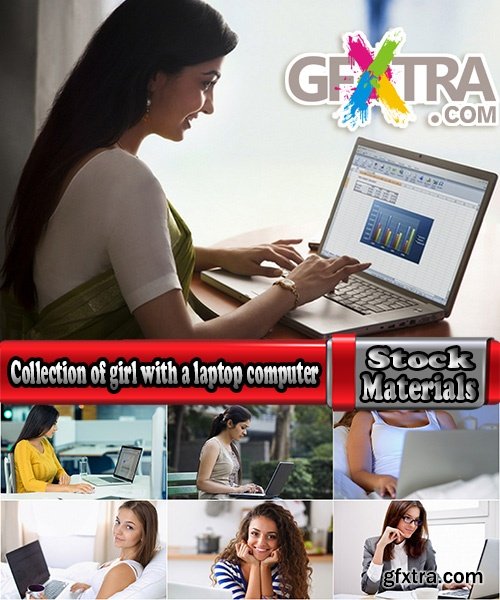 Collection of girl with a laptop computer woman 25 HQ Jpeg