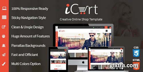 ThemeForest - iCart v1.0 - eCommerece HTML5 Responsive Shop & Store - 12329405
