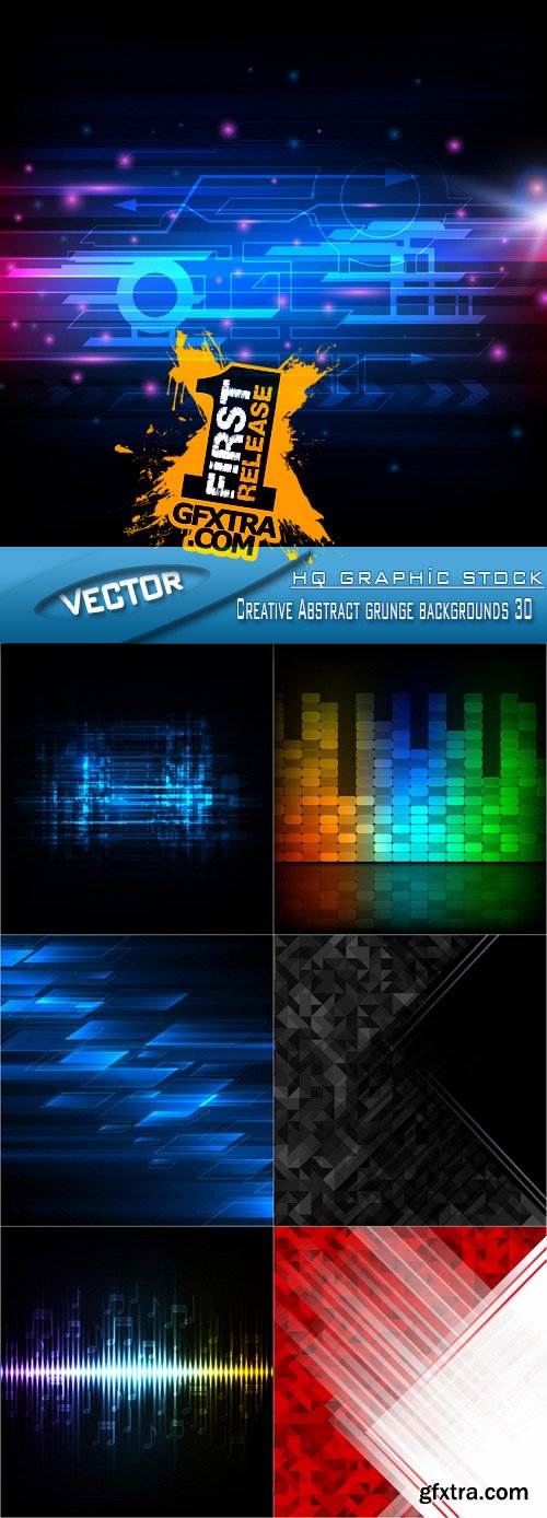 Stock Vector - Creative Abstract grunge backgrounds 30
