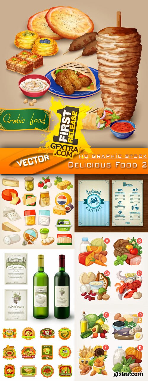 Stock Vector - Delicious Food 2