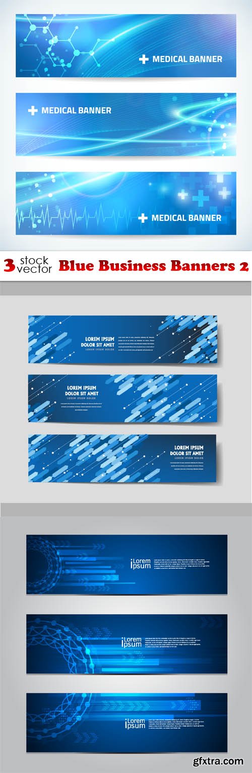 Vectors - Blue Business Banners 2