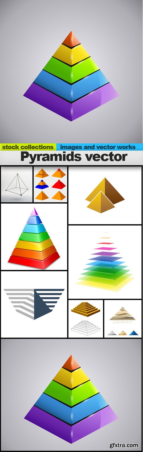 Pyramids vector, 10 x EPS