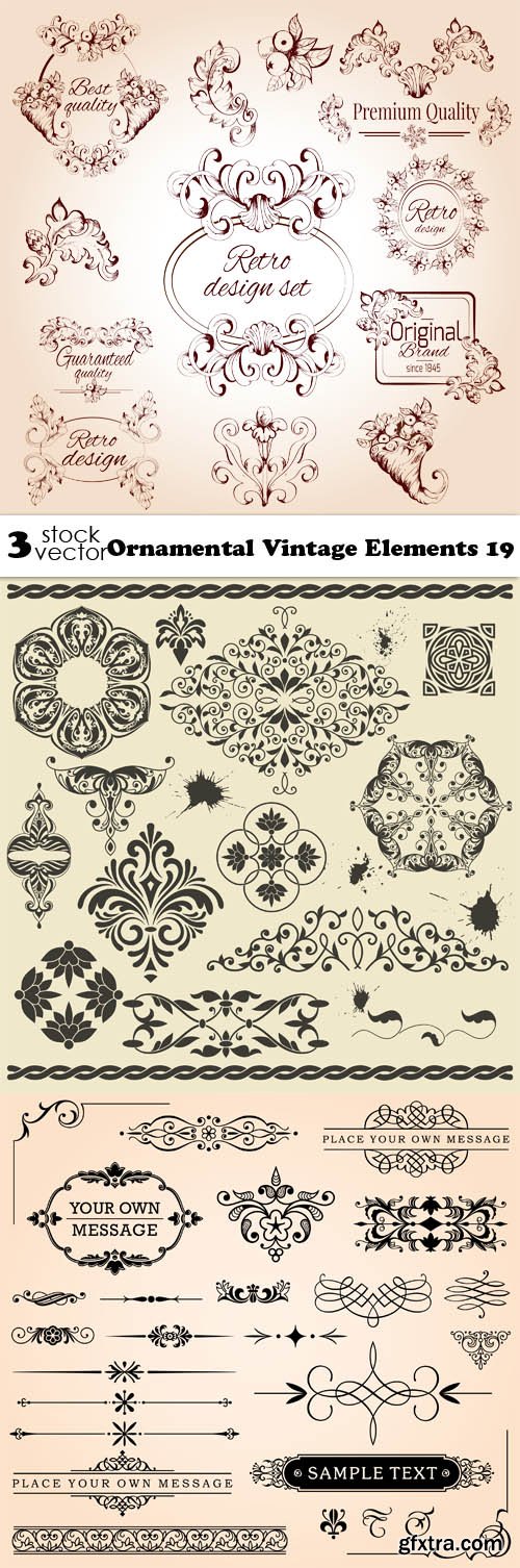 Vectors - Ornamental Vintage Elements 19