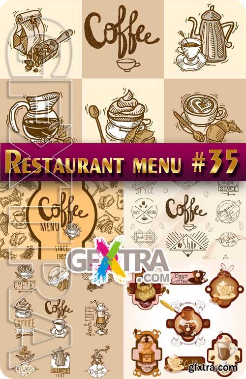 Restaurant menu #35 - Stock Vector