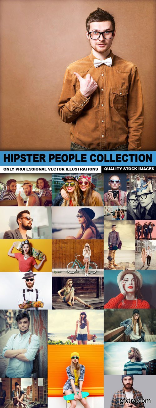 Hipster People Collection - 25 HQ Images
