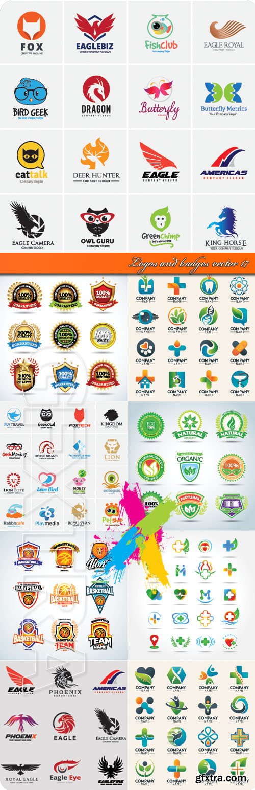 Logos and badges vector 17