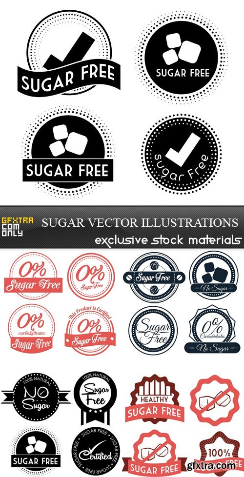 Sugar Vector Illustrations - 5xEPS