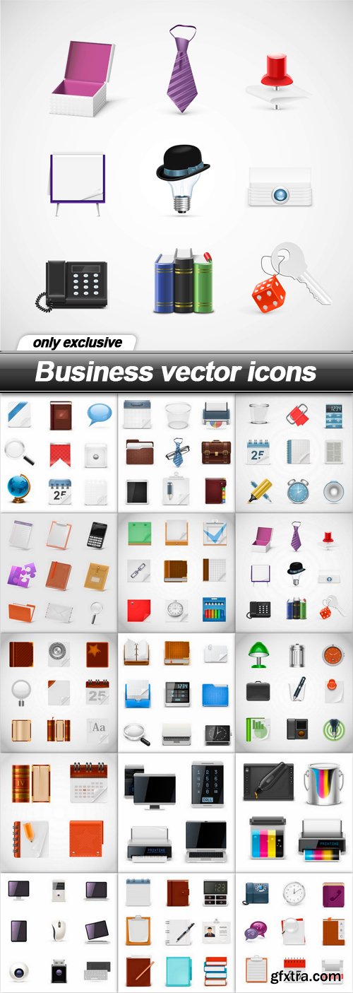 Business, Office Icons 15xEPS
