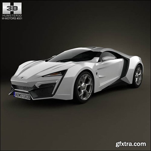 3D model of W Motors Lykan HyperSport 2012