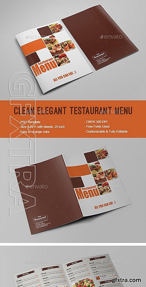 GraphicRiver - Clean Elegant Restaurant Menu 12237092