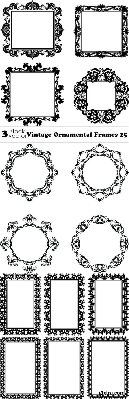 Vectors - Vintage Ornamental Frames 25