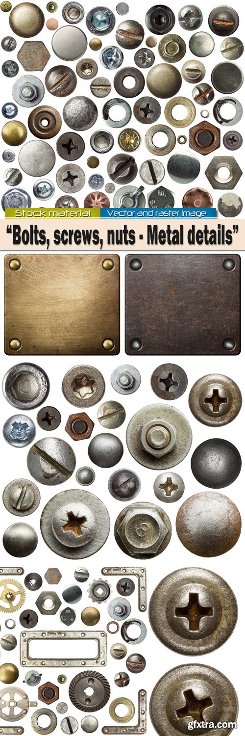 Bolts, screws, nuts - Metal details