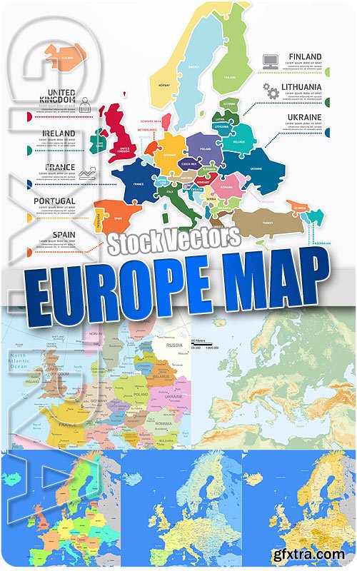 Europe map - Stock Vectors