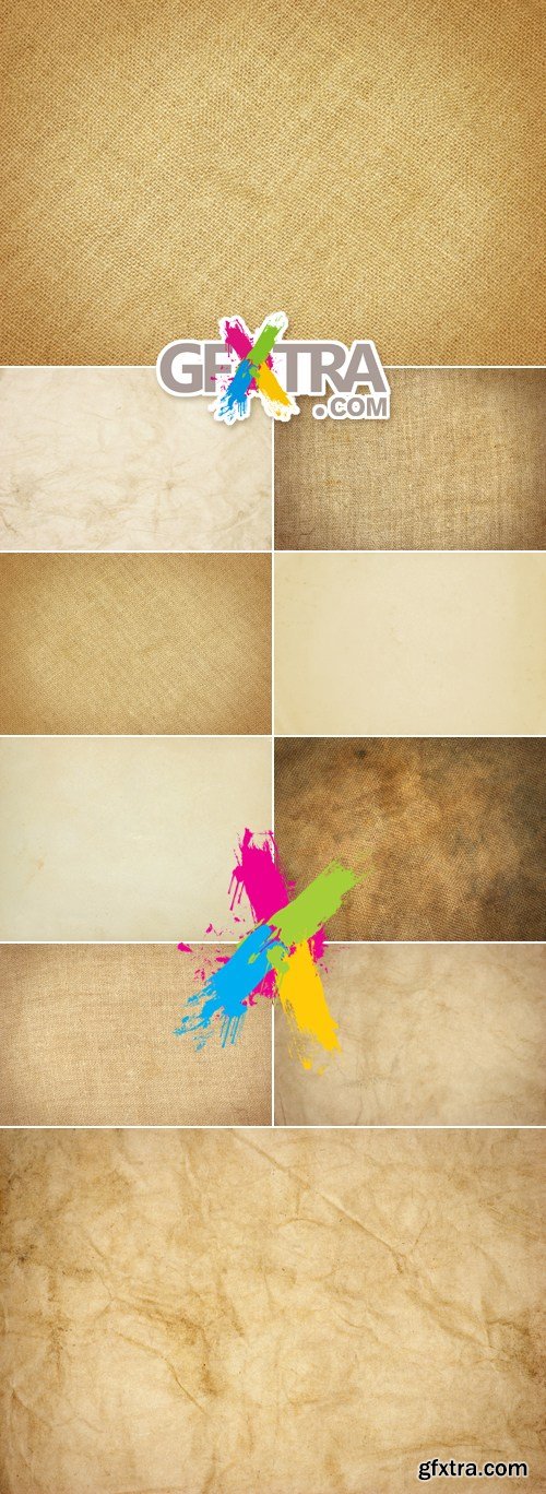 Stock Photo - Canvas & Old Paper Textures