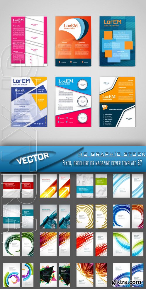 Stock Vector - Flyer, brochure or magazine cover template 87