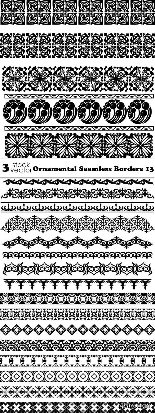 Vectors - Ornamental Seamless Borders 13