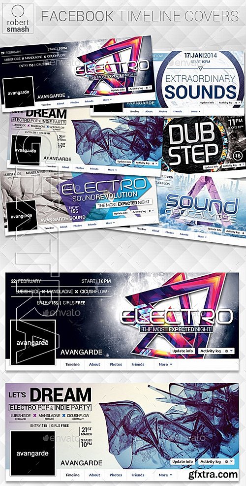 GraphicRiver - 6 Music Event Facebook Timeline Covers vol2 12881249