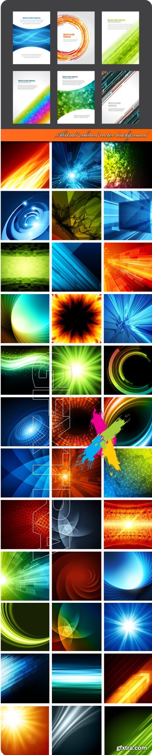 Abstract colored vector background
