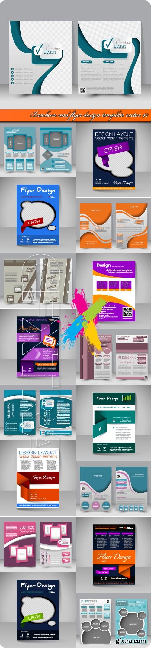 Brochure and flyer design template vector 42
