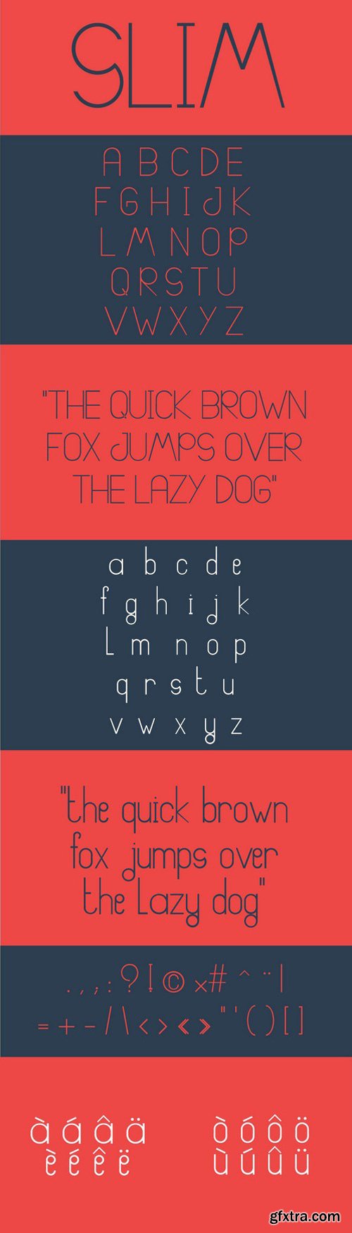 SLIM Typeface