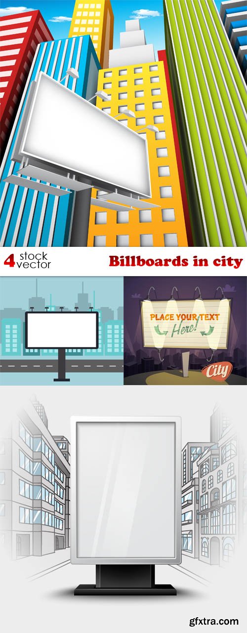 Vectors - Billboards in city
